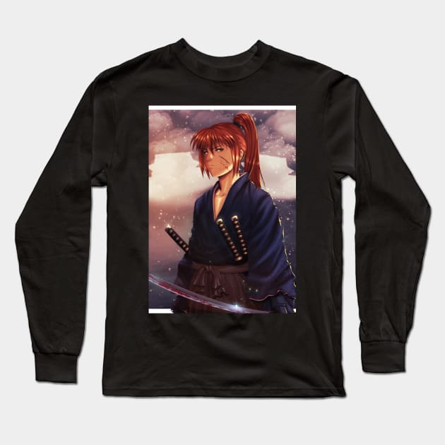 Batousai Himura Rurouni Kenshin Long Sleeve T-Shirt by DeyvidEndo182